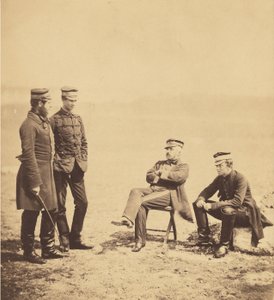 Lt. General Barnard and Staff by Roger Fenton