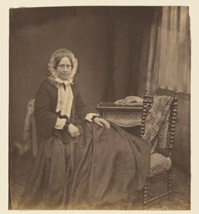 Portrait of a Woman, Wearing a Bonnet, Seated by Roger Fenton