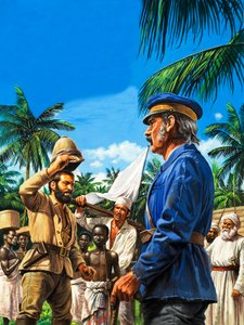 Henry Stanley Greets David Livingstone by Roger Payne