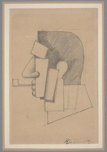 Cubist Head, c.1915-20 by Roger de La Fresnaye
