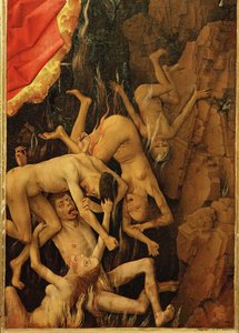 Altar of The Last Judgement: The Damned Plunging into Hell