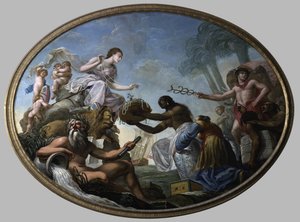 The East Offering Its Riches to Britannia by Roma Spiridione