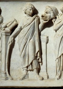 A Muse Holding a Mask of the Comedy (detail) by Roman