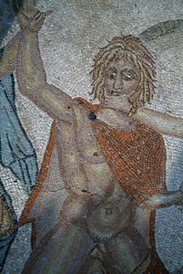 Abduction of Hylas by Nymphs, Mosaic in House of Venus in Roman City of Volubilis by Roman