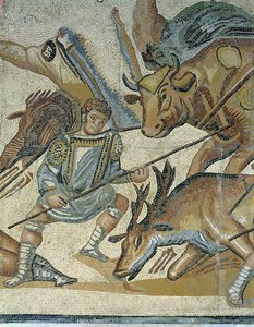Battle between Gladiators and Animals (detail)