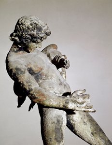 Detail of a Faun (bronze sculpture)