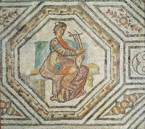 Erato, the muse of lyric poetry, from Augusta Treveroroum by Roman
