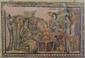 Funerary Symposium, from the Necropolis at Antioch by Roman