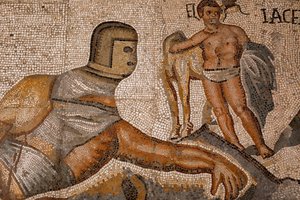 Gladiator battles by Roman