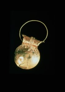 Gold bulla from the House of the Menander, Pompeii, 79AD