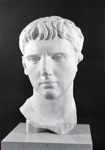 Head of Caesar Augustus (63 BC-14 AD) by Roman