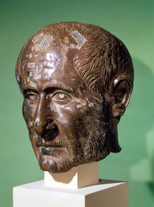 Head of Trajanus Decius (201-251) from Samisegetuza, Romania