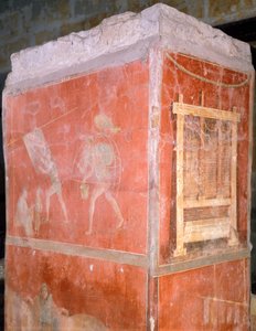 Dyers, painting from House of Fullonica in Pompeii by Roman