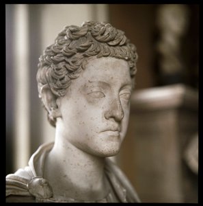 Marble Bust of Emperor Commodus by Roman