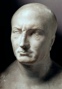 Marble head of Publius Cornelius Scipio Africanus, Roman statesman by Roman
