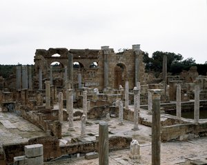 Public bath built under emperor Hadrian, 2nd century by Roman