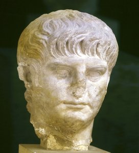 Representation of Emperor Nero Young. Rome, Museo Nazionale Romano by Roman