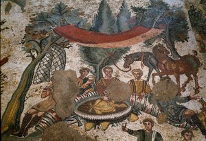 Roman Art: Detail of the Mosaic 