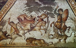Mosaic of the Seasons from the Courtyard of the Constantine Villa of Daphne (Detail)