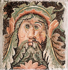 Mosaic Representing the Head of a Marine Deity