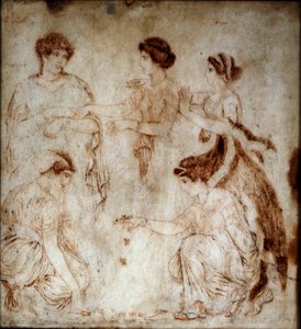 The osselet players by Roman