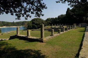The Roman villa in Verige Bay, Brijuni, Croatia