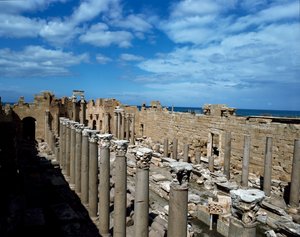 View of the Basilica, built as a court of justice, 3rd century