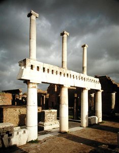 View of the Portico of the Forum by Roman