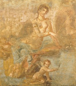 Fresco Depicting Orestes, Pylades, and Iphigenia, from House of Golden Cupids, Pompeii, Campania, Roman Civilization