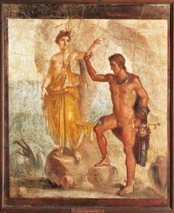 Perseus Freeing Andromeda from the House of the Five Skeletons, Fresco from Pompeii