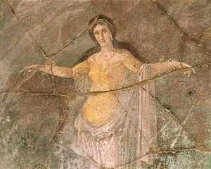 Fresco Depicting Andromeda, House of Priest Amandus, Pompeii, Campania, Roman Civilization