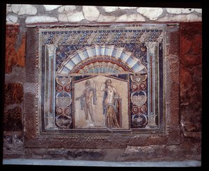 Neptune and Amphitrite, Wall Mosaic from the Triclinium of the Casa di Nettuno e Anfitrite by Roman Roman