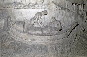 Boat Loads Provisions on the Danube During the First War in Dacia by Roman Roman