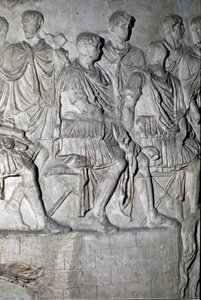 The Roman Emperor Trajan Holding a Council of War by Roman Roman