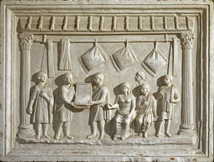 Mould Representing a Fabric and Tapestries, Roman Art, 2nd Century AD by Roman Roman