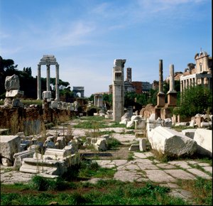 Roman Art: View of the Forum by Roman Roman