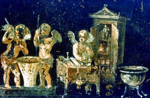 Wall Painting from the House of the Vetti by Roman Roman