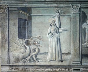 Life of Saint Frances of Rome, Pursued by Demons in the Form of Monsters, Roman School