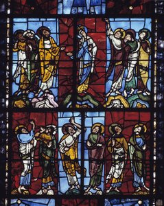Ascension (stained glass) by Romanesque
