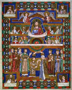 Coronation of Henry the Lion and his marriage to Matilda, from the Gospel of Henry the Lion