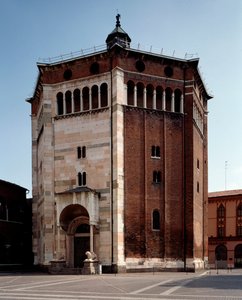 External View of the Baptistry by Romanesque