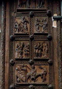 Wooden Door from the Church of St. Mary of the Capitol in Cologne