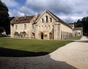 View of prison, scriptorium and chapter house