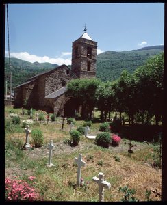 View of the church and cemetery