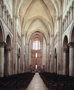 View of the nave by Romanesque