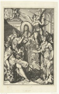 Allegorical Frontispiece with Portrait of William III