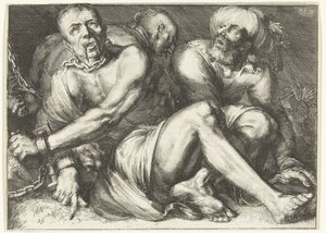 Prisoners (Glorification of the Teutonic Order, especially the Commandery of Alden Biesen) by Romeyn de Hooghe
