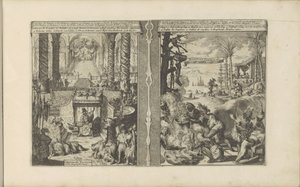 Court of the Tartar Emperor; Brazilian Tapuyers Preparing Their Food by Romeyn de Hooghe