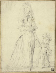 Lady and Child by Romeyn de Hooghe