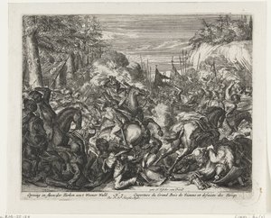 Battle Between Habsburgs and Turks in the Vienna Woods by Romeyn de Hooghe